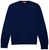 Isaia Sweater V-Neck Wool 120's Super Extrafine Size Medium Blue