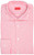 Isaia Napoli Mix Dress Shirt Linen Cotton Size 16 Red White Stripe