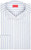 Isaia Napoli Mix Dress Shirt Cotton Size 15 3/4 Blue Brown Stripe