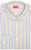 Isaia Napoli Mix Dress Shirt Cotton Size 16 1/2 Brown Blue Stripe