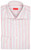 Isaia Napoli Mix Dress Shirt Cotton Size 17 Red Gray Stripe