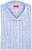 Isaia Napoli Mix Dress Shirt Spread Collar Size 16 1/2 Blue Stripe