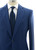 Zilli Suit Size 44 Blue Herringbone 15SU0104
