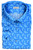 Zilli Dress Shirt Silk Blue Print