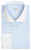Zilli Dress Shirt Blue Stripe White Collar and Cuffs