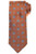 Brioni Tie Woven Silk Orange Medallion
