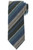 Brioni Tie Woven Linen Silk Blue Green Stripe