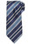 Brioni Tie Woven Silk Purple Blue Stripe
