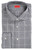 Isaia Mix Dress Shirt Cotton Dark Blue Brown Check