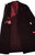 Isaia Portofino Coat Size 40 Burgundy 06OT0186