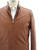 Isaia Bomber Jacket Leather Size 38 Brown 06OT0197