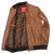 Isaia Bomber Jacket Leather Size 40 Brown 06OT0198