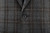 Isaia Suit 'Gregory' Size 44 Gray Plaid 06SU0265