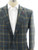 Isaia Sport Coat Jacket 'Gregory' Size 42 Blue Plaid 06SC0260