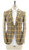 Isaia Sport Coat Jacket 'Marechiaro' Wool Yellow Gray Plaid
