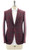 Isaia Sport Coat Jacket 'Cortina' Wool Cashmere Burgundy Gray Plaid