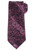 Stefano Ricci Pleated Silk Tie Luxury Collection Purple Pink Paisley