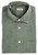 Kiton Dress Shirt Nerano Cotton Linen Green Tonal Paisley Woven
