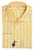 Kiton Dress Shirt Cotton Linen Yellow Blue Stripe