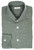 Kiton Dress Shirt Cotton Flannel Green Micro