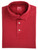 Fedeli Polo Shirt 'North' Short Sleeve Cotton Pique Frosted Red