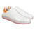 Kiton Sneakers Shoes Transparent Sole White Orange