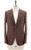 Isaia Sport Coat Jacket Capri Wool Blend Brown Orange Check