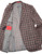 Isaia Sport Coat Jacket "Gregory" Size 38 Pink Check 06SC0336