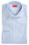 Isaia Italia Dress Shirt Fine Pinpoint Cotton Blue
