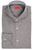 Isaia Fit Dress Shirt Cotton Flannel Brown Plaid