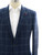 Isaia Sport Coat Jacket "Gregorio" Size 40 Blue Windowpane 06SC0363