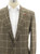 Isaia Sport Coat Jacket "Dustin" Size 40 Short Brown Check 06SC0375