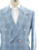 Isaia Sport Coat Jacket "Capri" Size 42 Blue Check 06SC0406