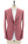 Isaia Sport Coat Jacket Blazer "Capri" Wool Silk Red Plaid