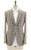 Isaia Sport Coat Jacket Blazer "Capri" Wool Silk Brown Gray Check