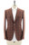 Isaia Sport Coat Jacket Blazer "Capri" Cashmere Mohair Silk Rust Brown Gray Check