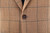 Isaia Suit "Capri" Size 38 Brown Windowpane 06SU0315