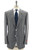 Isaia Napoli "Nuova Base S" Suit Wool Silk Gray Stripe