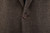 Isaia Suit "Marechiaro" Size 46 Brown Check 06SU0351