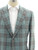 Isaia Sport Coat Jacket "Capri" Size 42 Green Check 06SC0474