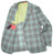 Isaia Sport Coat Jacket "Capri" Size 42 Green Check 06SC0474