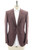 Isaia Sport Coat Jacket Blazer Silk Cashmere Purple Brown Check