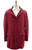 Isaia Napoli Parka Jacket Wool Blend Dark Red