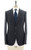 Isaia Napoli Collection "Cortina" Suit Wool Gray Blue Windowpane