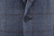 Isaia Suit "Marechiaro" Size 44 Blue Windowpane 06SU0369