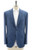 Belvest Sport Coat Jacket Wool Linen Blue Solid
