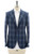 Belvest Sport Coat Jacket Wool Super 100s Blue Plaid