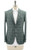 Belvest Sport Coat Jacket Wool Silk Linen Green Blue Windowpane