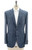 Belvest Sport Coat Jacket Wool Silk Cashmere Blend Blue Check