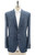 Belvest Sport Coat Jacket Wool Silk Cashmere Blend Blue Check